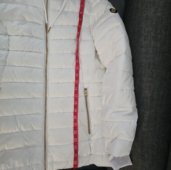 NWOTS!JESSICA SIMPSON WHITE/GOLD PUFFER PACKABLE JACKET! SIZE MED! NWOTS! - Picture 7 of 16